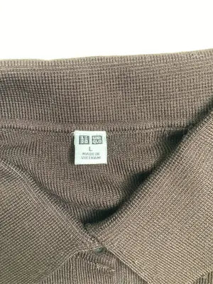 UNIQLO/ユニクロ/ポロシャツ/トップス/ブラウン/L