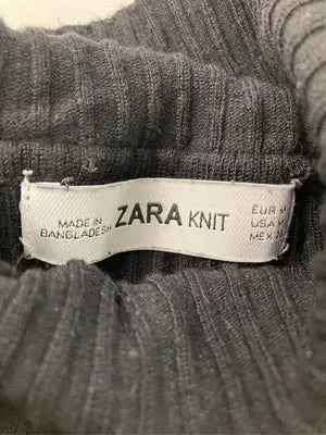 ZARAKNIT/ニット/セーター/トップス/ブラック/USA M