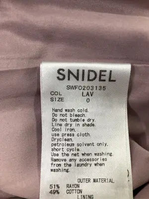 SNIDEL/スナイデル/パンツドレス/ワンピース/ドレス/パープル/0