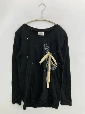 ScoLar/スカラー/Tシャツ/カットソー/トップス/ブラック/M