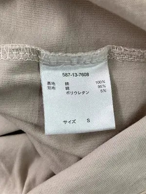 GLACIER/グラシア/Tシャツ/カットソー/トップス/ベージュ/S