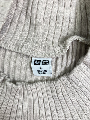 UNIQLO/ユニクロ/ニット/セーター/トップス/ベージュ/L