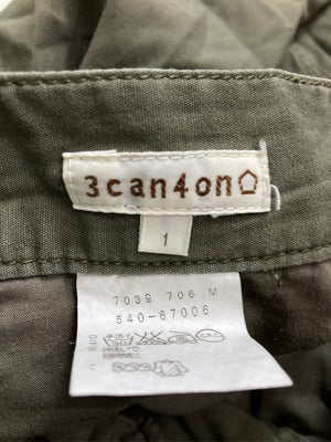 3can4on/サンカンシオン/チノパンツ/パンツ/カーキ/1