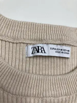 ZARA/ザラ/Tシャツ/カットソー/トップス/アイボリー/EUR M