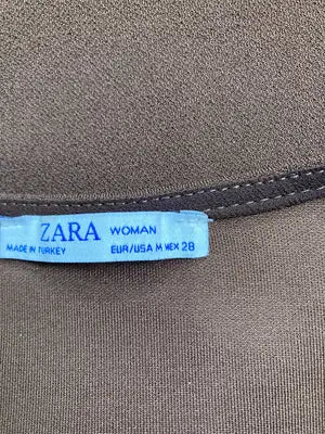 ZARA WOMAN/ザラウーマン/Tシャツ/カットソー/トップス/ブラウン/M