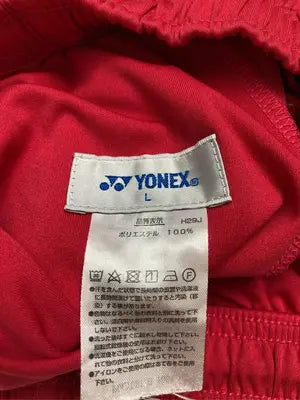 YONEX/ヨネックス/ジャージ/トラックパンツ/パンツ/レッド/L