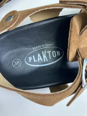 PLAKTON/サンダル/シューズ/ブラウン/38