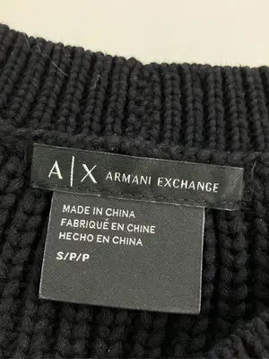 ARMANI EXCHANGE/アルマーニエクスチェンジ/ニット/セーター/トップス/ブラック/S