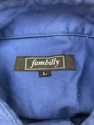 fambilly/シャツ/ブラウス/トップス/ブルー/L