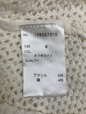 RyuRyu/リュリュ/ニット/セーター/トップス/ホワイト/M