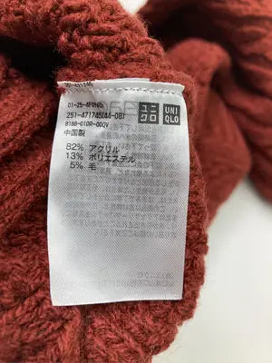 UNIQLO JW Anderson/ユニクロジェイダブリューアンダーソン/ニット/セーター/トップス/レッド/XL