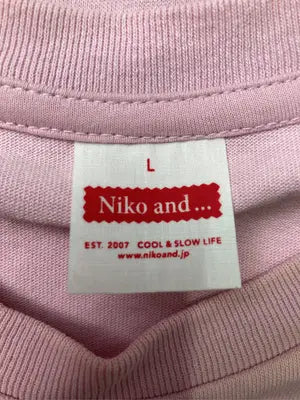niko and .../ニコアンド/Tシャツ/カットソー/トップス/ピンク/L