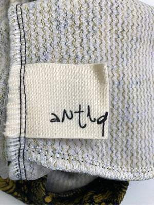 ANTIQUA/アンティカ/ミモレ/半端丈スカート/スカート/イエロー