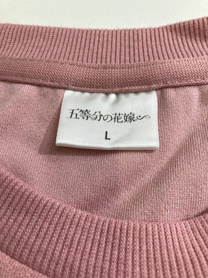 五等分の花嫁/Tシャツ/カットソー/トップス/ピンク/L