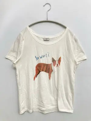 MISUPER NICE FRIENDS/Tシャツ/カットソー/トップス/ホワイト/M   バスト79～87  身長154～162