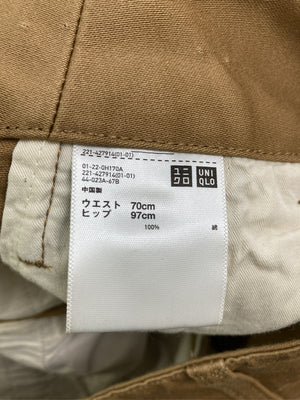 UNIQLO/ユニクロ/その他パンツ/パンツ/ブラウン/ウエスト70cm　ヒップ97cm