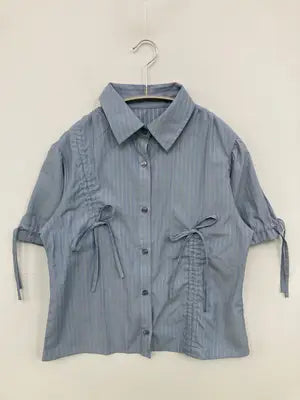 six M/シャツ/ブラウス/トップス/スカイブルー/F
