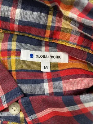 GLOBAL WORK/グローバルワーク/シャツ/ブラウス/トップス/レッド/M