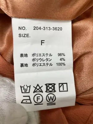 スラックス/パンツ/オレンジ/F