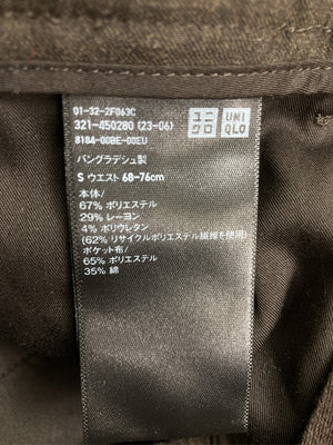 UNIQLO/ユニクロ/スラックス/パンツ/ブラック/S