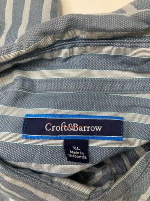 croft&barrow/クラフトアンドバロー/シャツ/ブラウス/トップス/スカイブルー/XL