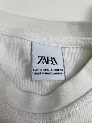ZARA/ザラ/Tシャツ/カットソー/トップス/アイボリー/USA L