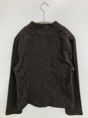 evam eva/ノーカラージャケット/ジャケット/アウター/ブラック/1