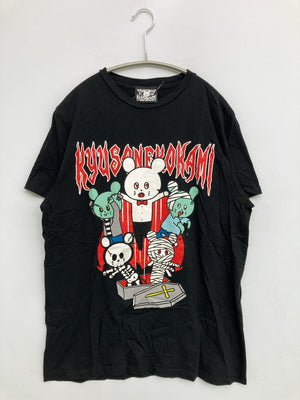 KYUSONEKOKAMI/Tシャツ/カットソー/トップス/ブラック/M
