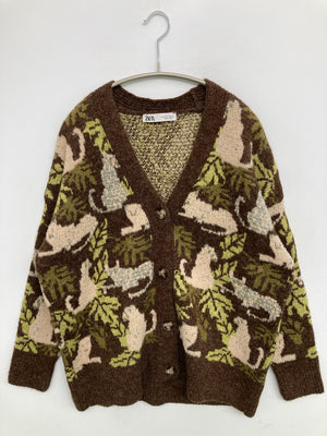 ZARA/ザラ/カーディガン/ボレロ/トップス/ブラウン/EUR S/USA S/MEX 26