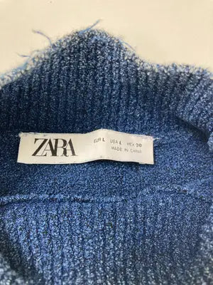 ZARA/ザラ/ニット/セーター/トップス/ブルー/L