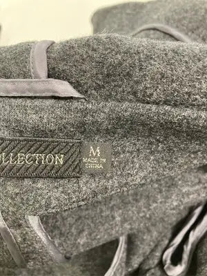 WOOL COLLECTION/ノーカラーコート/ジャケット/アウター/グレー/M