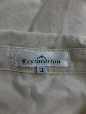 RESTORATION/リストレーション/ミリタリージャケット/ジャケット/アウター/アイボリー/LL