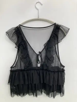 その他トップス/トップス/ブラック/F