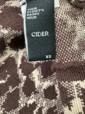 CIDER/サイダー/ニット/セーター/トップス/ブラウン/XS