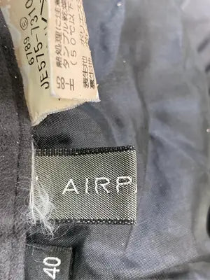 AIRPAPEL/ミモレ/半端丈スカート/スカート/ブラック/40