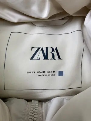 ZARA/ザラ/ダウンベスト/ジャケット/アウター/ベージュ/USA XS