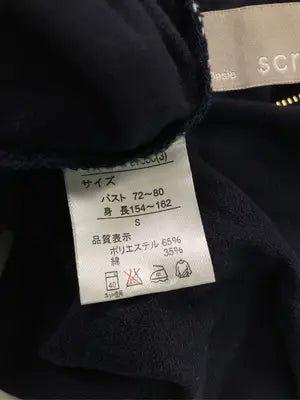 SCROLL/パーカー/トップス/ネイビー/S  バスト72～80  身長154～162
