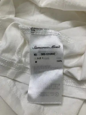 Samansa Mos2/サマンサモスモス/Tシャツ/カットソー/トップス/ホワイト/F