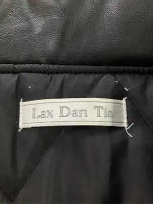Lax Dan Tia/レザージャケット/ジャケット/アウター/ブラック/M