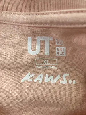 UNIQLO/ユニクロ/Tシャツ/カットソー/トップス/ピンク/XL