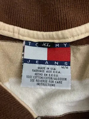 TOMMY JEANS/トミージーンズ/ポロシャツ/トップス/ブラウン/M