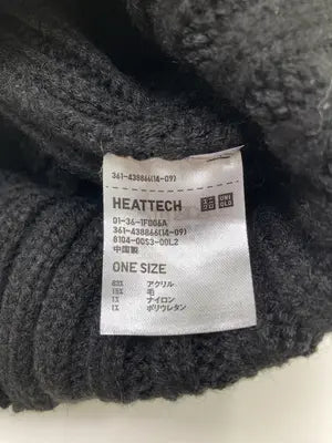 UNIQLO/ユニクロ/ニットキャップ/ビーニー/帽子/ブラック/ONE SIZE