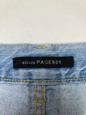 alicia PAGEBOY/アリシアページボーイ/デニムパンツ/パンツ/スカイブルー/M