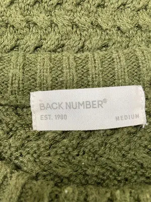 BACK NUMBER/バックナンバー/ニット/セーター/トップス/カーキ/MEDIUM