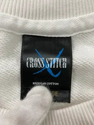CROSS STITCH/スウェット/トップス/アイボリー/4X-LARGE