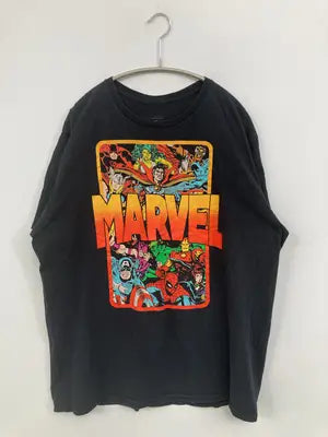 MARVEL/マーベル/Tシャツ/カットソー/トップス/ブラック/XL