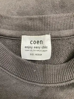 coen/コーエン/スウェット/トップス/ブラウン/MEDIUM