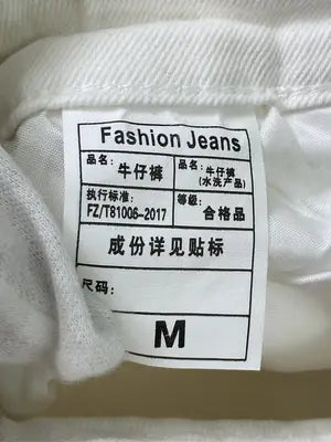 Fashion jeans/ファッションジーンズ/デニムパンツ/パンツ/ホワイト/M