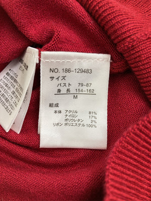 tocco/トッコ/ニット/セーター/トップス/レッド/M