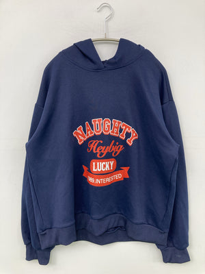 パーカー/トップス/ネイビー/XL